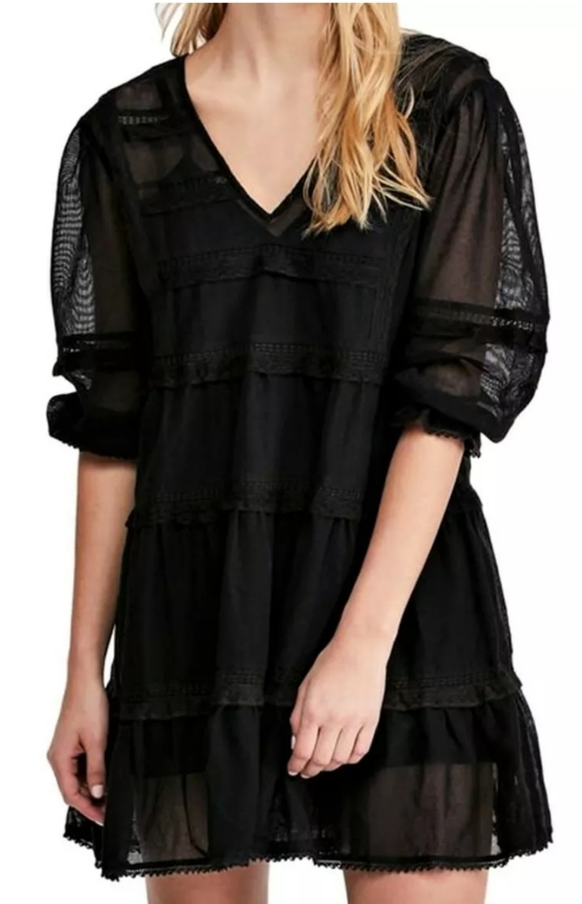 Free People Berline Mesh Trapeze Mini Dress - Picture 5 of 10